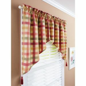 Better Homes and Gardens Plaid Swag Curtain